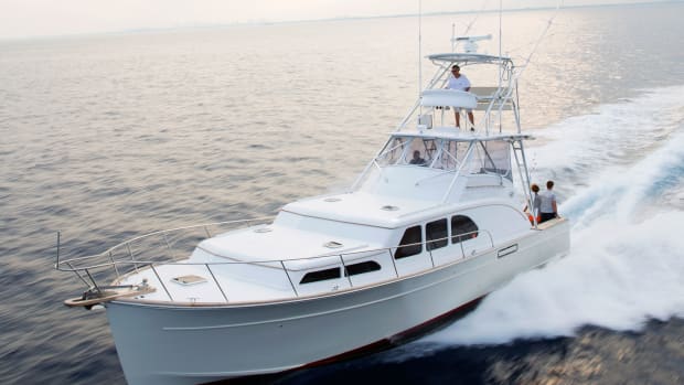 The Huckins 45, which debuted at the Palm Beach International Boat Show in March, was a long time coming.
