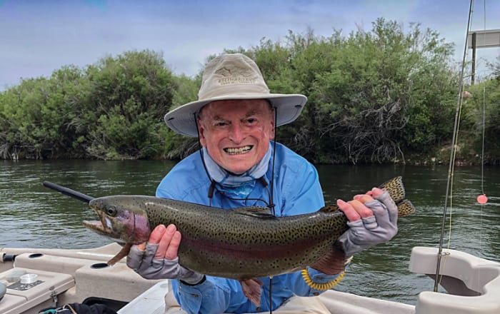 For his 70th birthday, Bert Berkley's wife Joan, planned a surprise fly-fishing expedition to Montana that became an annual trip with family and friends. 