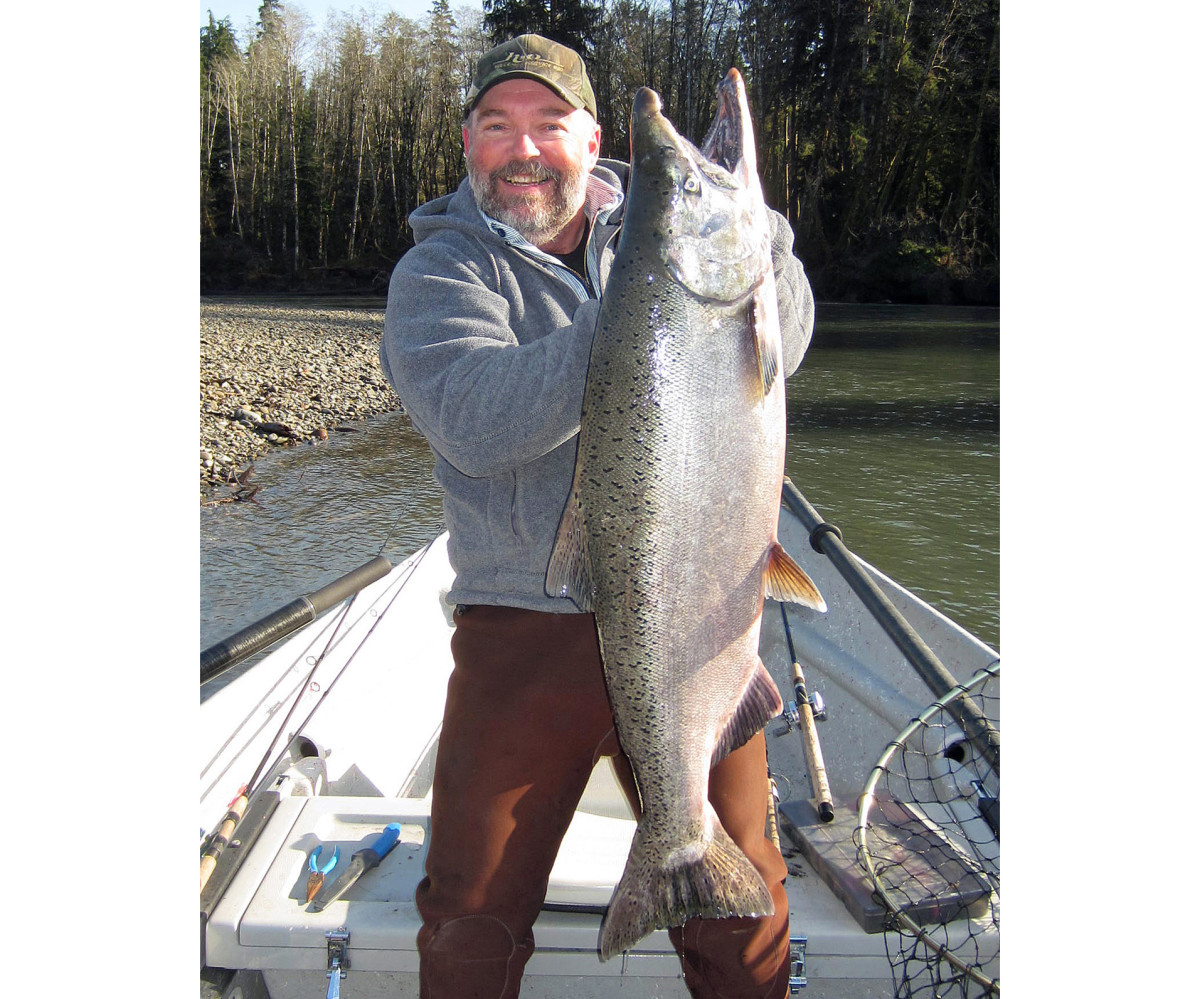 Kris Olsen with a nice Chinook that did not get away.