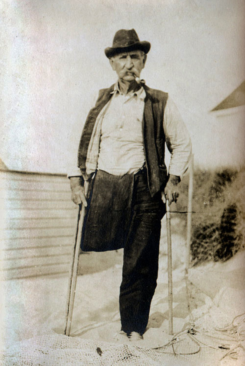 My great-grandfather left a leg on a battlefield in Virginia during the Civil War and returned to Rhode Island where he made a living as a commercial fisherman.