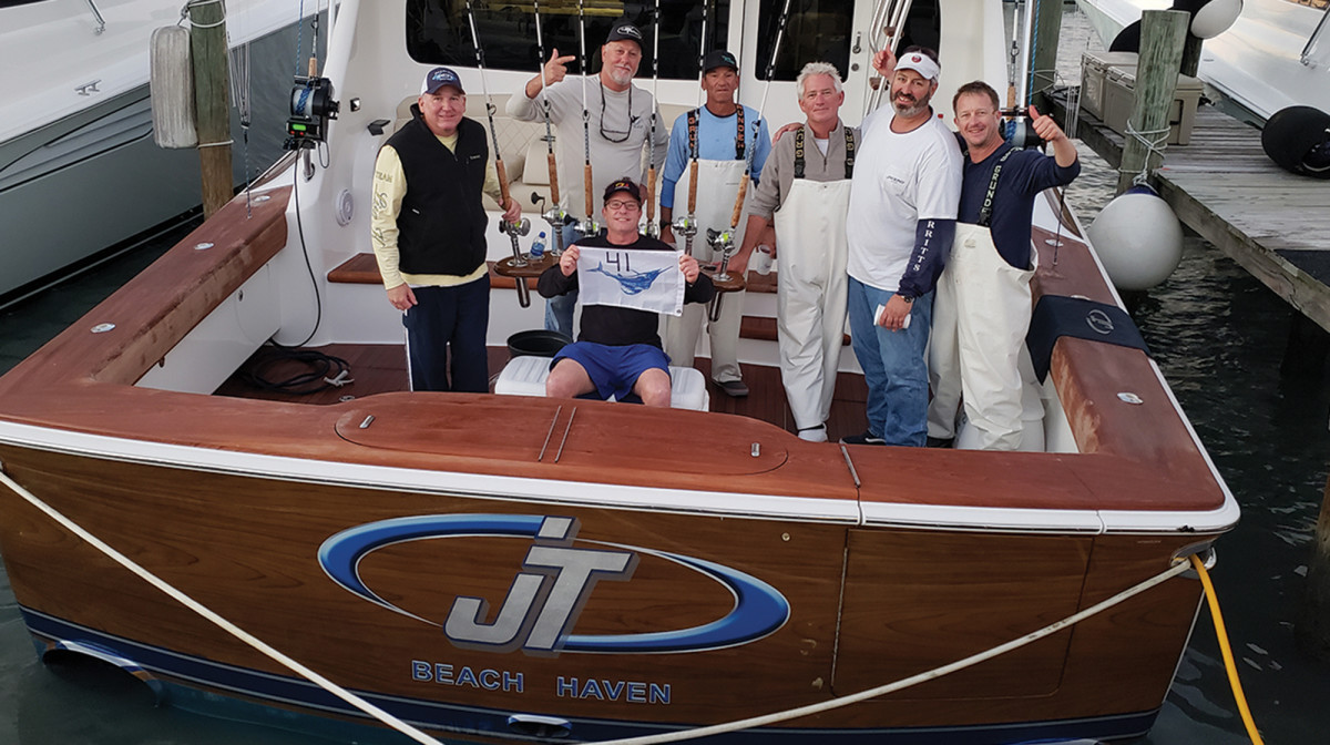 The team aboard JT released a tournament record 41 sails in one day.