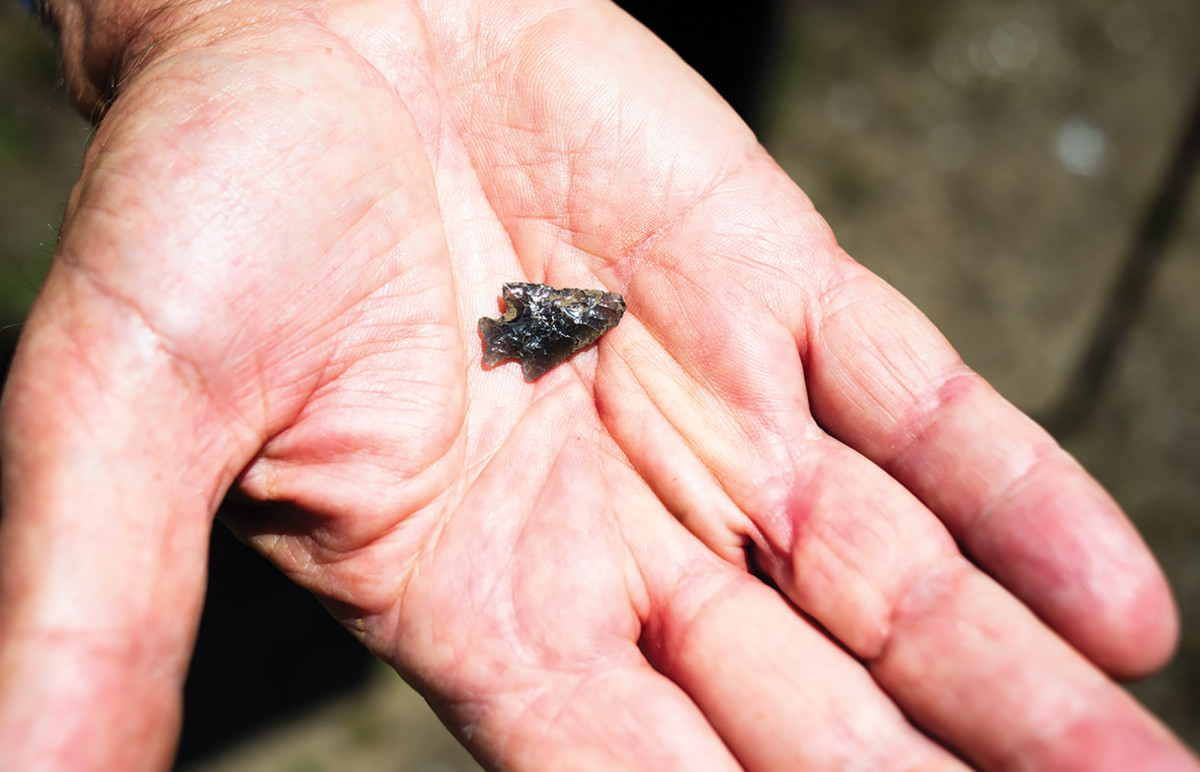 Arrowheads are scattered near Hat Creek.