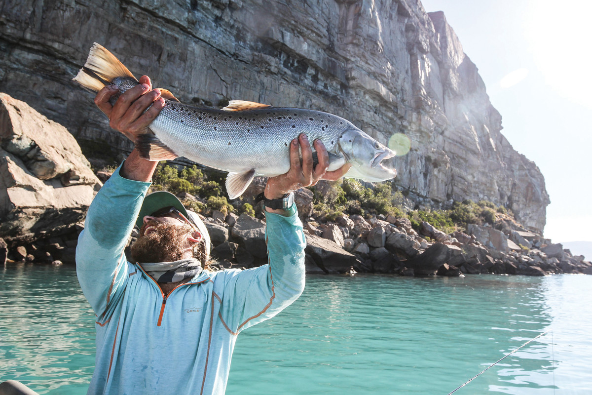 The quest for big trout draws guides and anglers such as Austin Trayser to Patagonia.