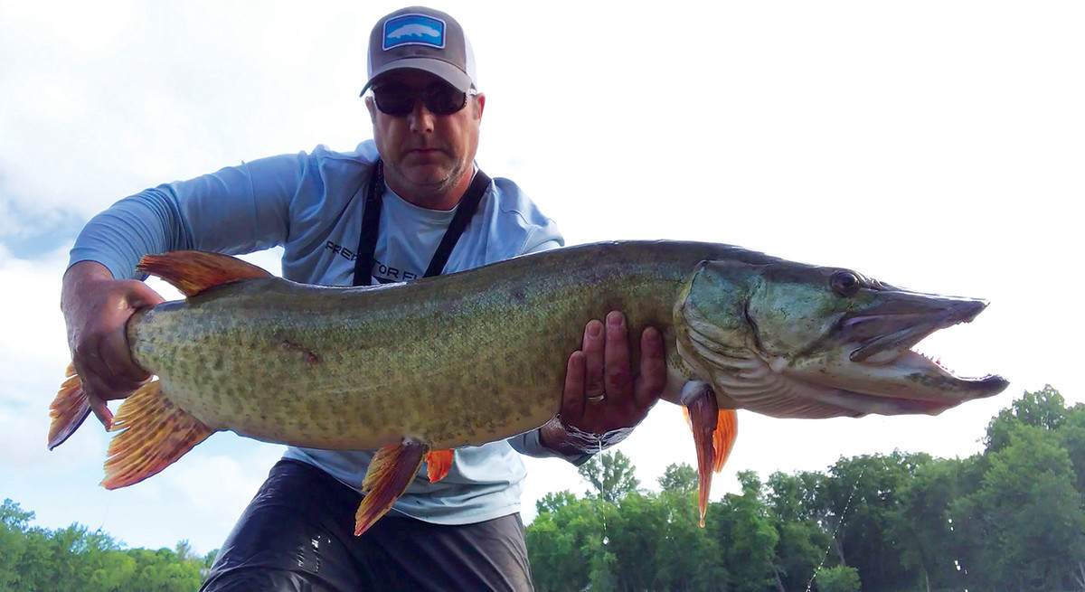 This year, Mayer caught a 44-inch muskie not far from where his elusive 50-incher lurks.