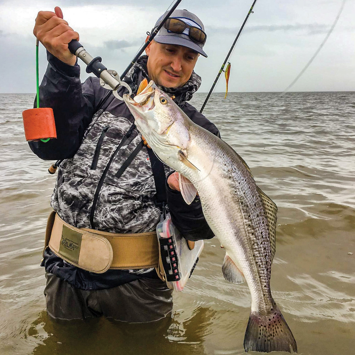 On the Gulf coast, wading for big trout is the preferred method. Photo by Kyle Johnson.