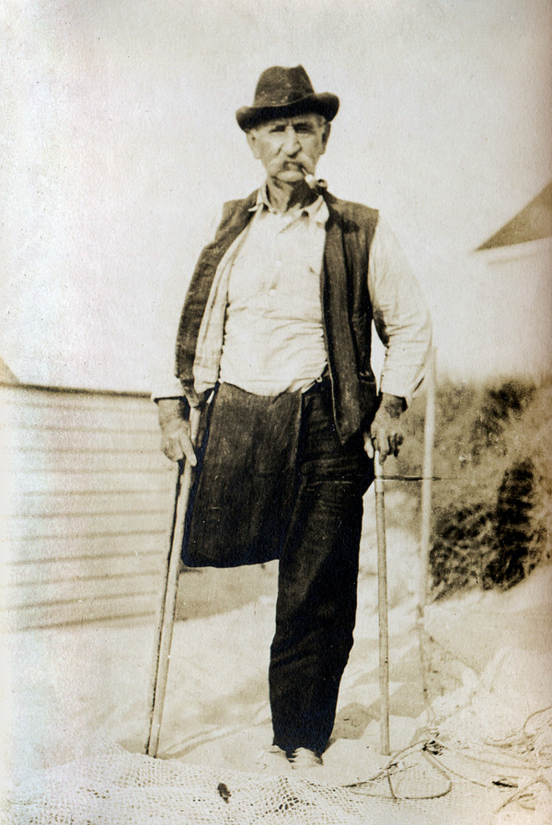 The author's great-grandfather lost a leg in the Civil War and fished commercially thereafter. 